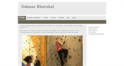 Desktop Screenshot of odenseklatrehal.dk